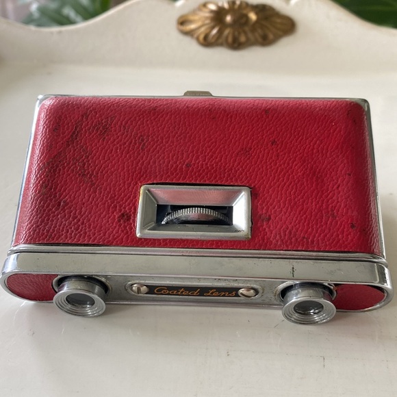 Vintage Selsi 2.5x Pocket Opera Binoculars Red Case - Picture 4 of 7